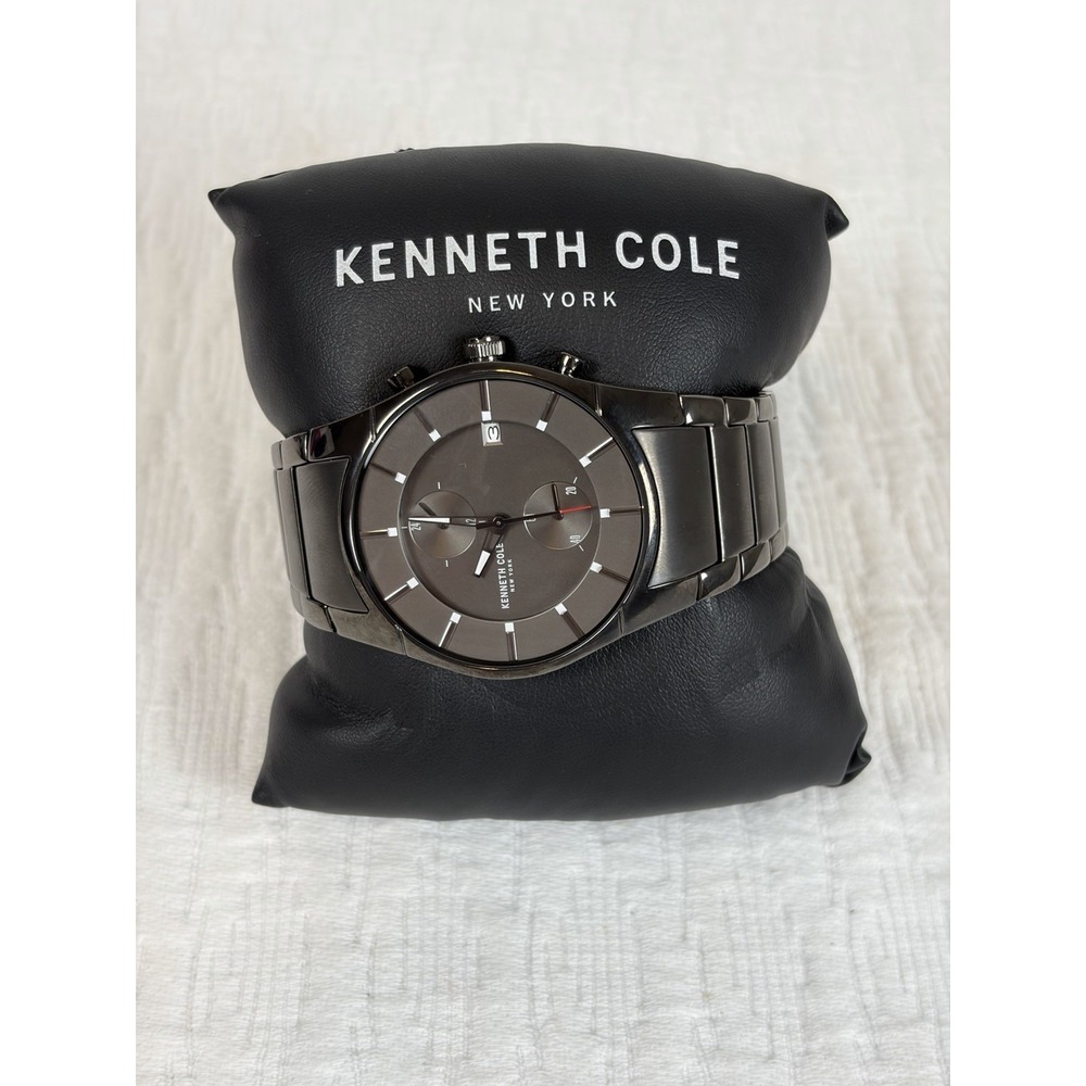 Kenneth Cole New York Men's Watch Analog Quartz Stainless Steel KC15176001,W/Box